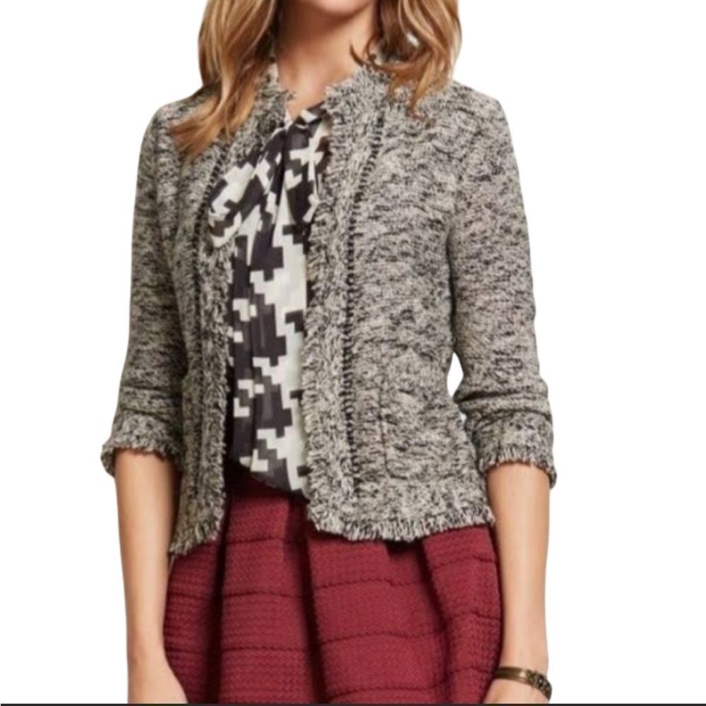 Anthropologie Angel of the North Fringe Cardigan